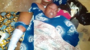 Iya Oyo was left injured by the rams' attack. (Nigerian Tribune)