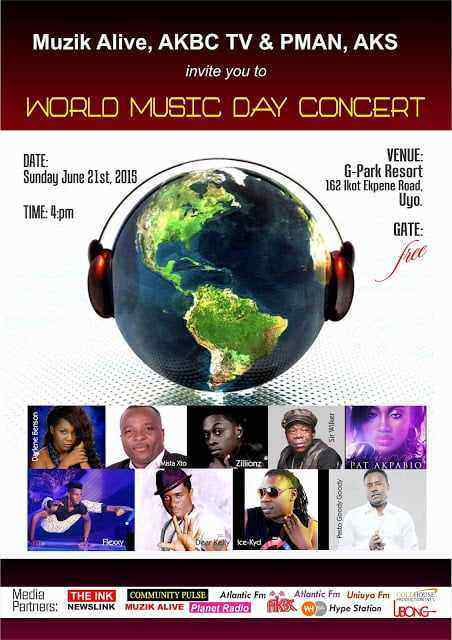 Akwa Ibom To Host World Music Day Sunday June 21, 2015