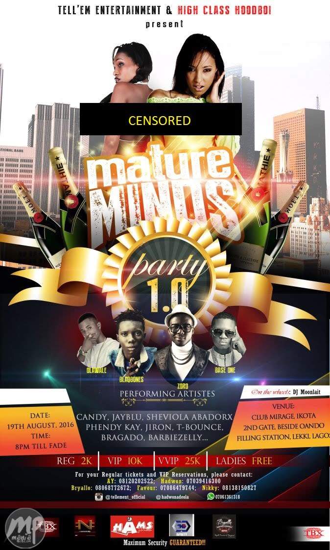 First Ever ‘Mature Minds Party’ Set to Take Over Lagos State