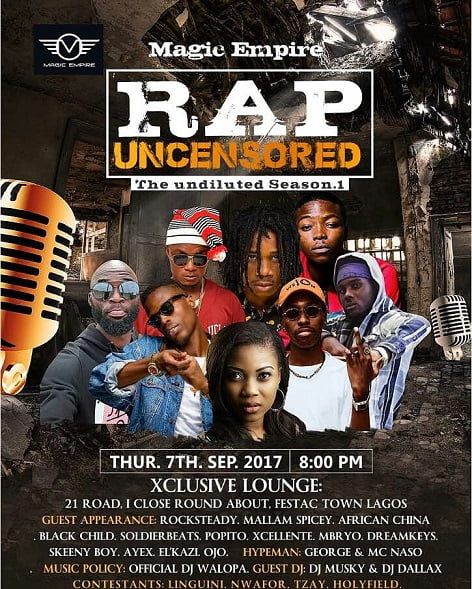 Festac-Town Comes Alive This Summer As Magic Empire Throws The Biggest Rap Battle In Town “Rap Uncensored Season1