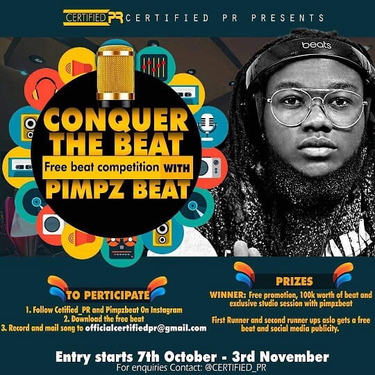 Pimp Beatz – Conquer The Beat [Free Beat Competition] || [@iamyoungpimp]