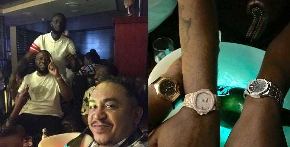 Hushpuppi & Daddy Freeze flaunt Expensive Wristwatches as they Chill in Dubai