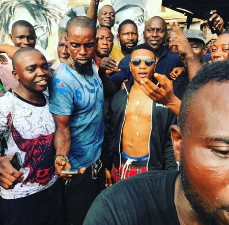 Wizkid gifts N100K each to the Physically Challenged in Surulere