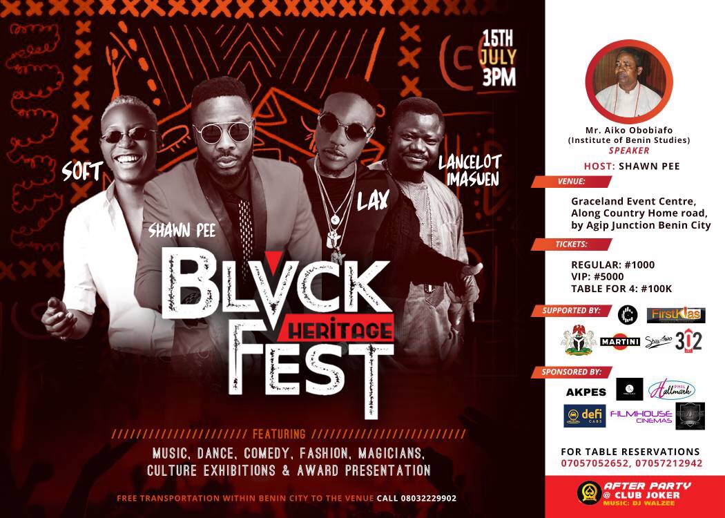 EVENT: BLVCK HERITAGE FEST SET TO HOLD ON JULY 15TH