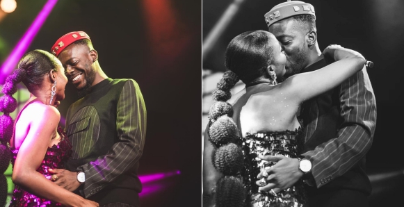 Image result for Simi deletes intimate Instagram photo of herself kissing Adekunle Gold on stage