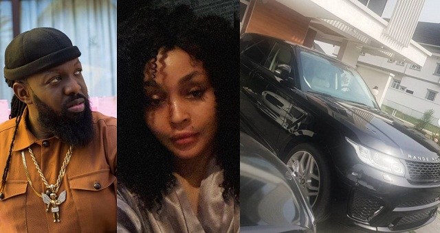Image result for Timaya buys a Range Rover for his second baby mama, Tamardecor