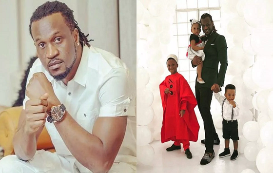 Image result for Paul Okoye releases gorgeous new photo of himself with his kids