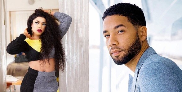 Image result for Yes, Im gay and Im f**king your father – Bobrisky attacks troll who questioned him for consoling gay actor, Jussie Smollett