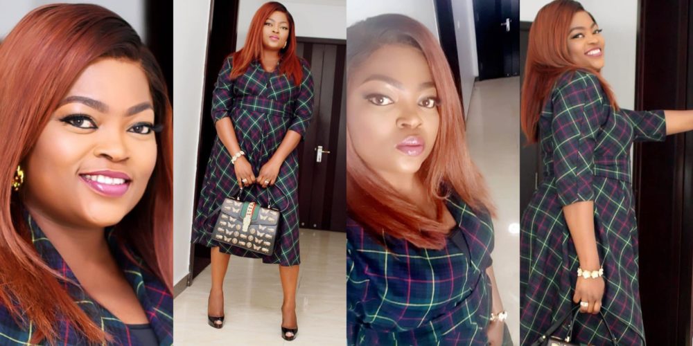 Image result for Funke Akindele-Bello shares first photos since welcoming her twin boys