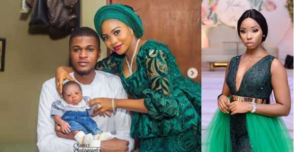 Image result for Couple who are die-hard fans of ex-BBNaija star Bambam name their first child after her (Photos)