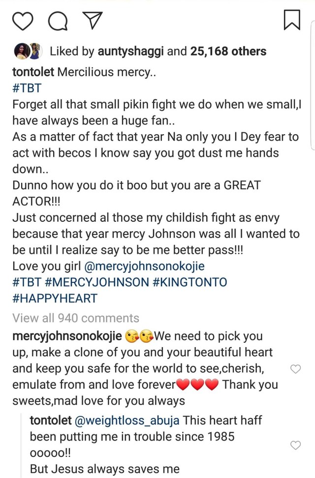 Tonto Dikeh gushes