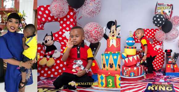 Image result for Tonto Dikeh Celebrates Her Son’s 3rd Birthday
