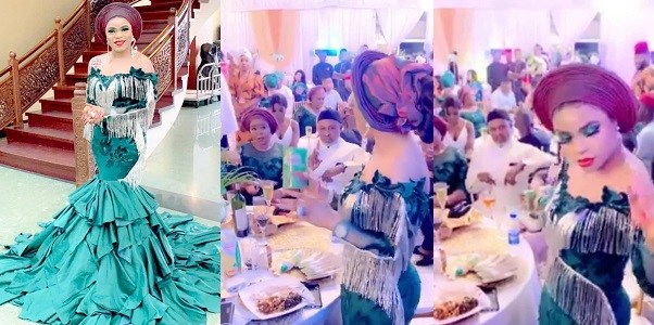 Image result for Lady Blasts Bobrisky For Being Overdressed And Sharing Milo At Richard Nnadi Wedding (Video)