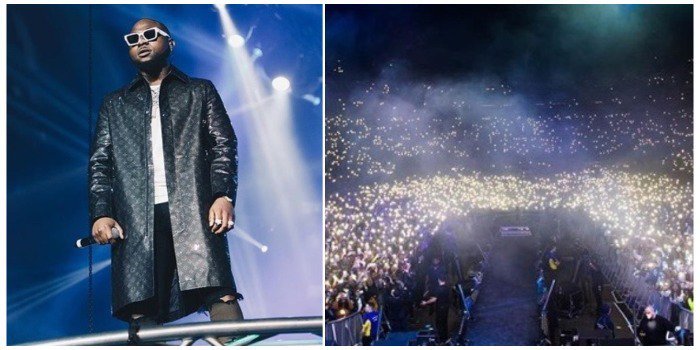 Image result for Davido proves that his concert in 02 Arena London was indeed sold out; provides evidence