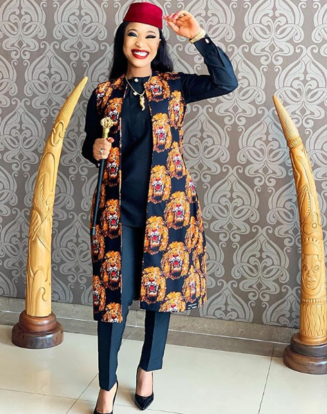 Photos: Check out Tonto Dikeh rocking Isiagu