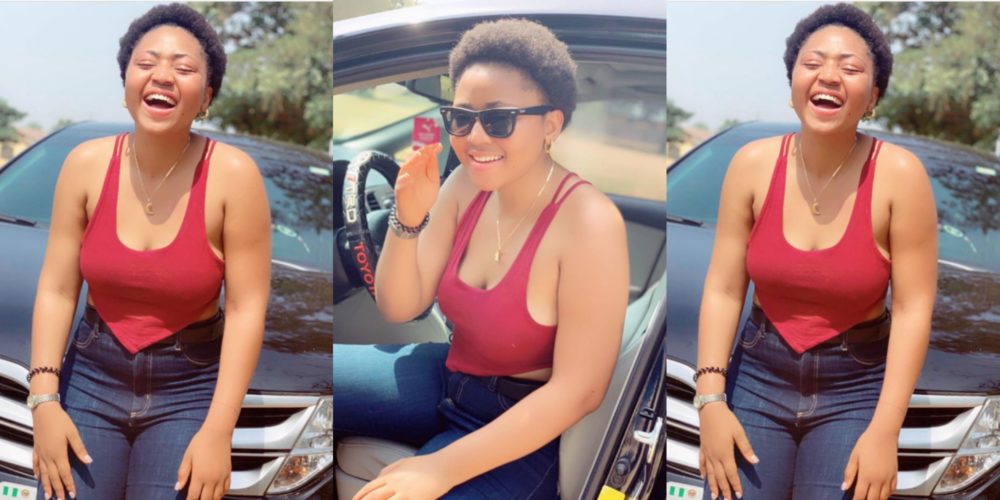 Image result for “No hating, let love lead” – Regina Daniels writes as she goes braless in new photos