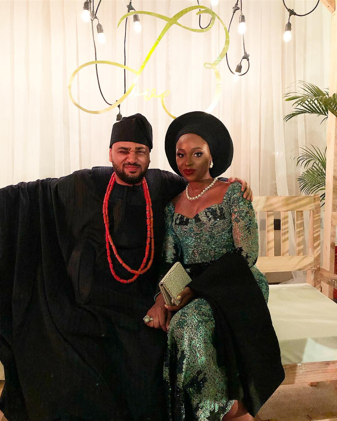 Photos from the traditional wedding of media personality, Illrymz