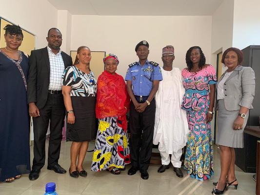AIG David Folawiyo and Management Team of the NFVCB during a courtesy visit at the Force Headquarters,Abuja