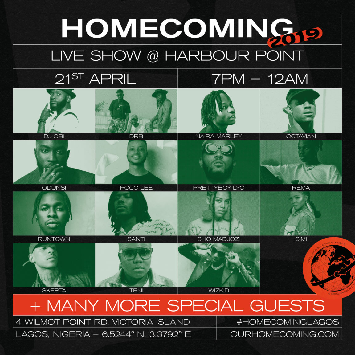 Wizkid, Naira Marley & Simi to perform at Skepta’s Homecoming later today