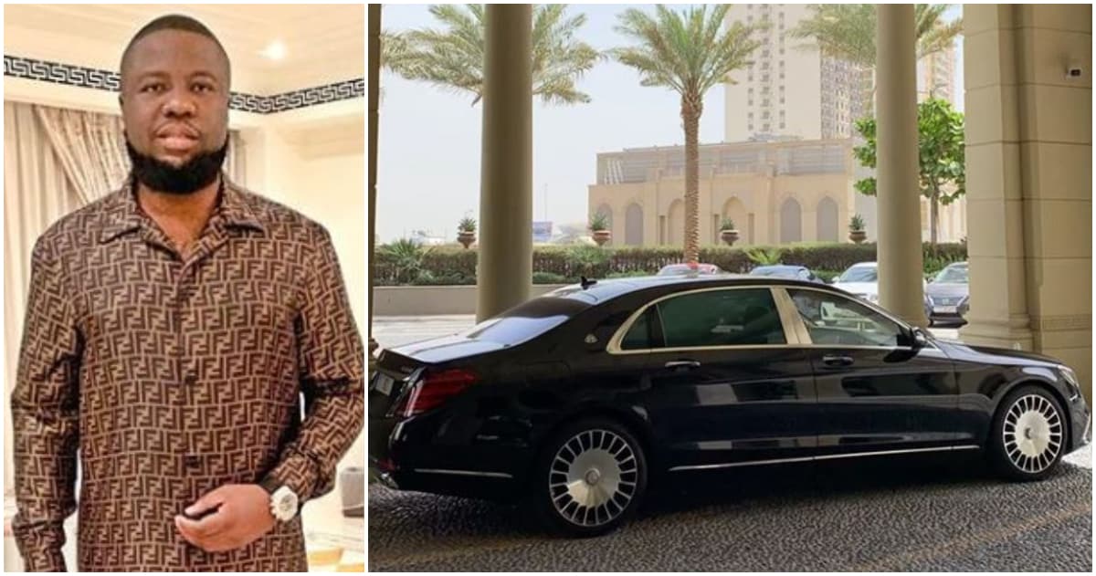 Image result for Hushpuppi shows off his newly acquired Maybach