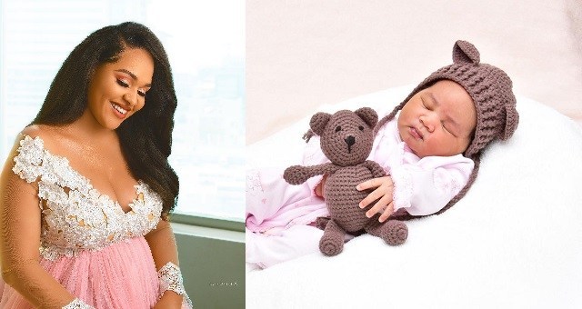 Image result for First Photo Of Tania Omotayo’s Daughter