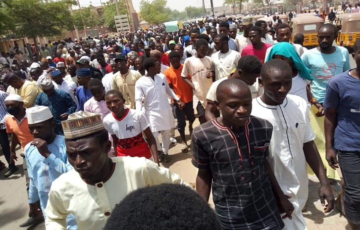 Protesters in Kano
