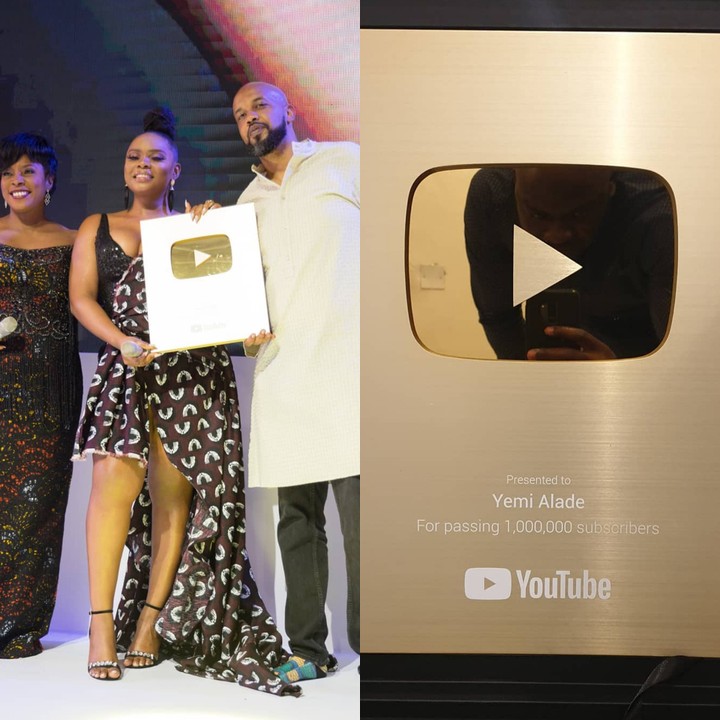 Image result for Youtube honours Yemi Alade million subscribers
