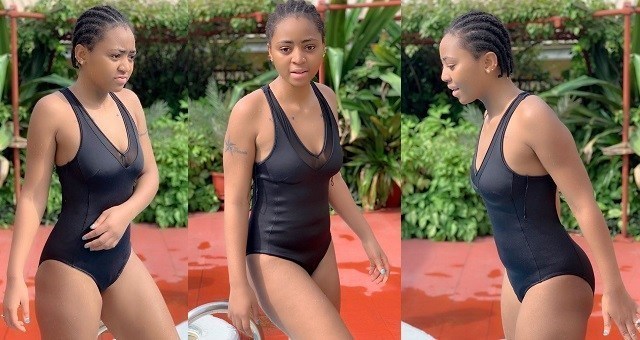 Actress, Regina Daniels stuns in swimsuit (see photos)