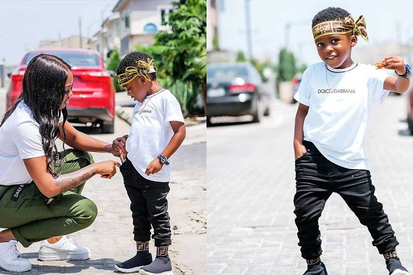 Image result for Tiwa Savage gushes over son as he turns 4
