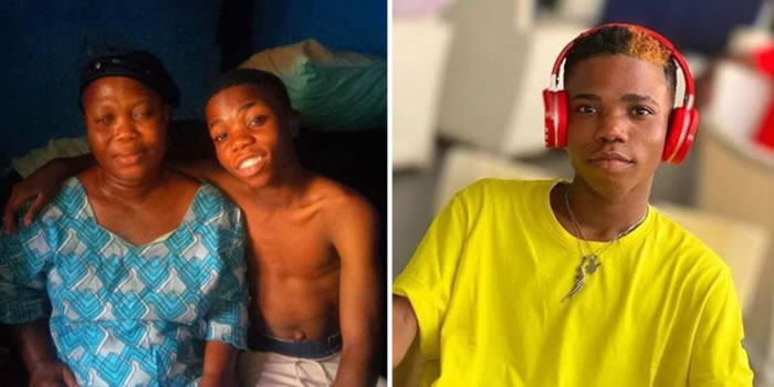 Image result for Singer, Lyta shares throwback photo with his blind mother, says “My mum must not suffer”