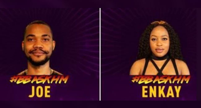 Twitter reacts as Joe, Enkay are evicted from the #BBNaija house