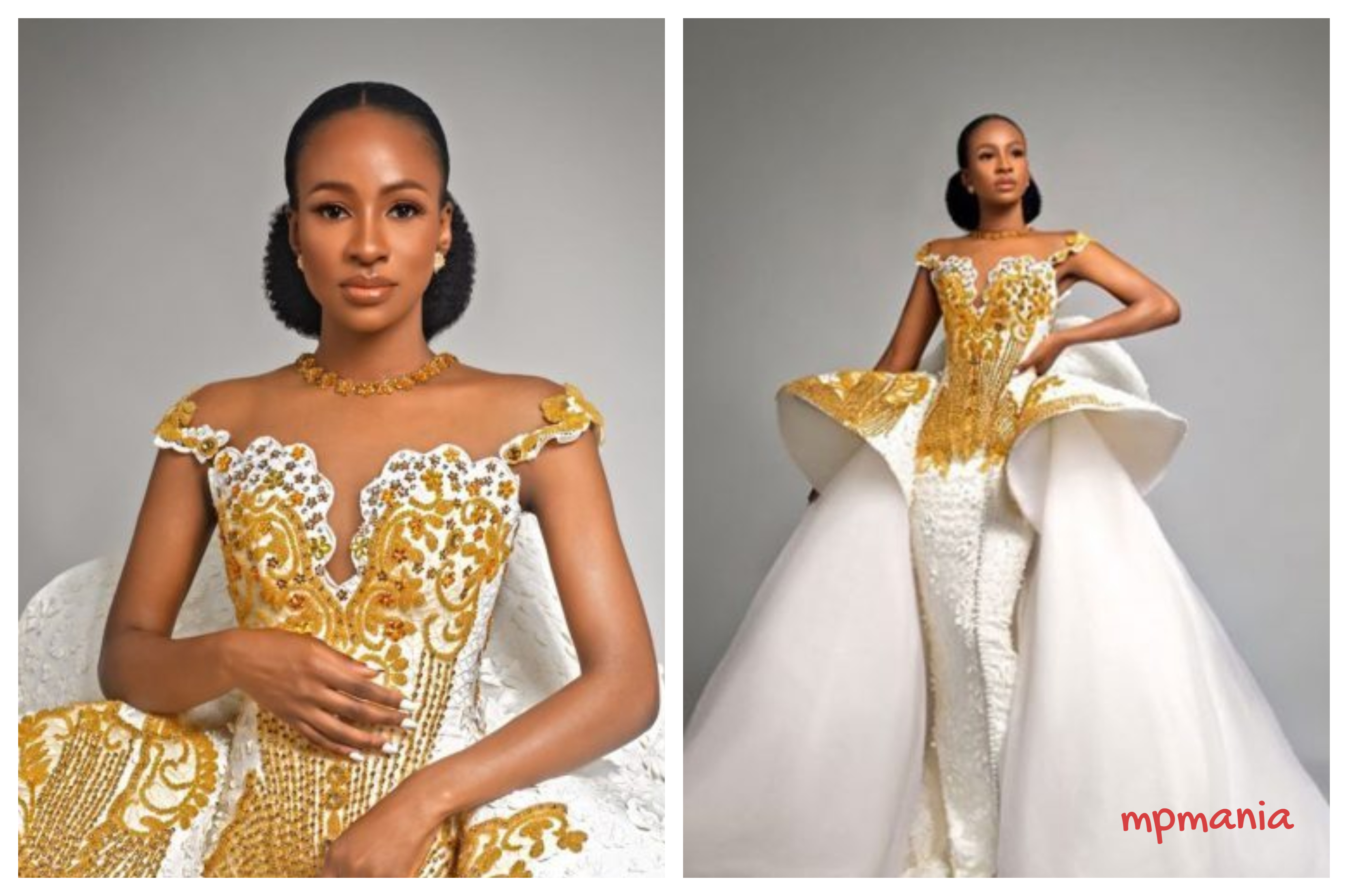 #BBnaija’s Anto-Lecky stuns in bridal wears (photos)