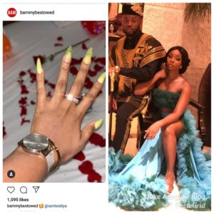 Former #BBNaija housemates Teddy A and BamBam are engaged