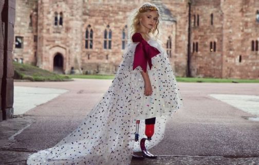 9-year-old Daisy-May Demetre set to model at Paris Fashion Week. Photo credit: BBC