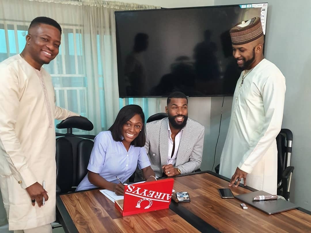 #BBnaija’s Mike & wife sign management deal with Banky W’s EME