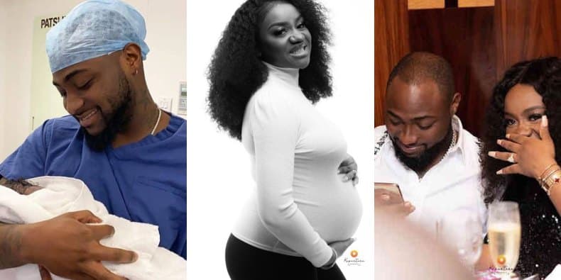 Image result for Davido’s Chioma shares her pregnancy photo