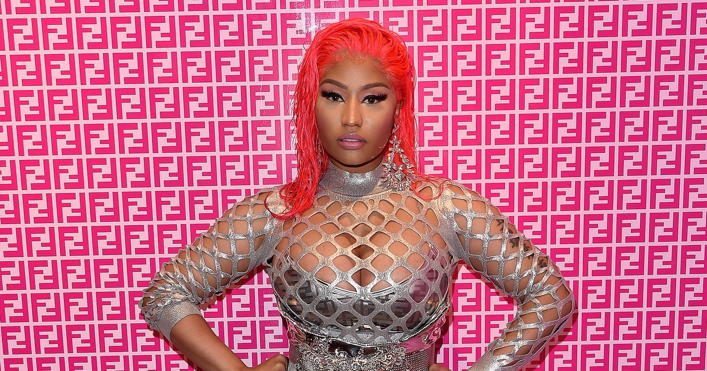 Nicki Minaj rocks silver dress to ‘Fendi Prints On’ collection launch party