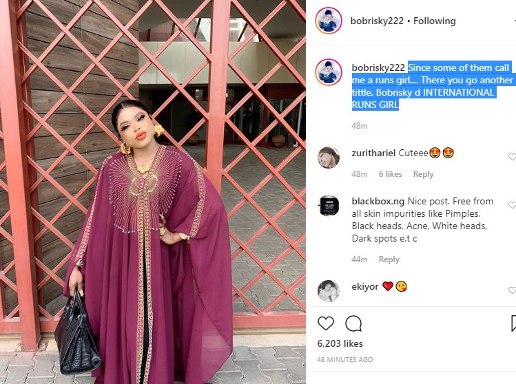 Bobrisky D International Runs Girl Bobrisky Calls Himselfherself (4)