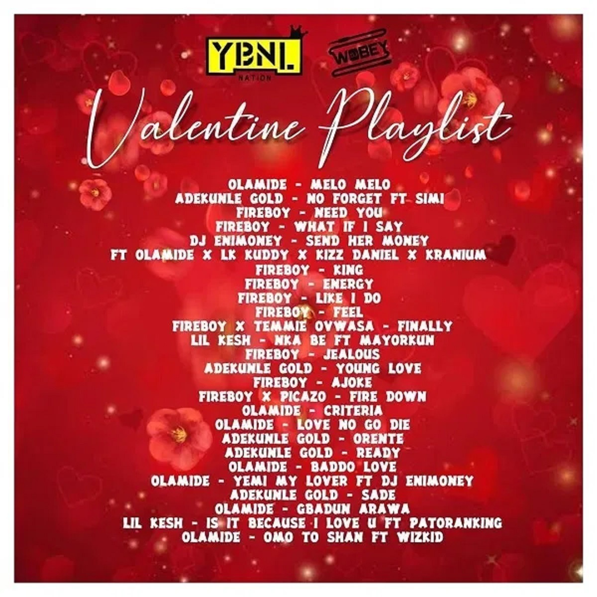 Dj Enimoney (ybnl) Valentine’s Playlist Mixtape