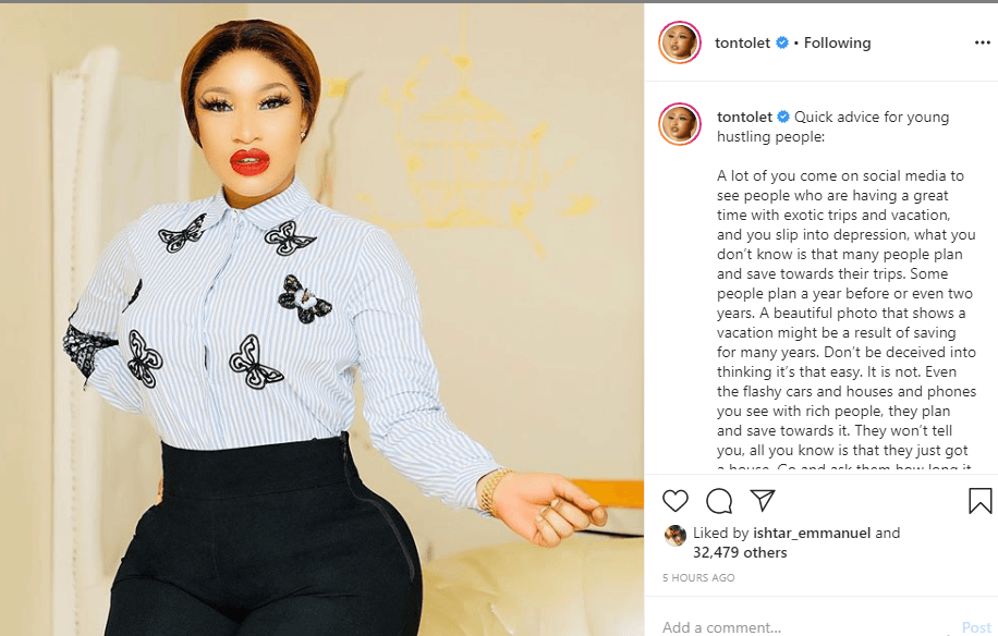 It’s Never Really Rosy For People As It Seems On Social Media Tonto Dikeh
