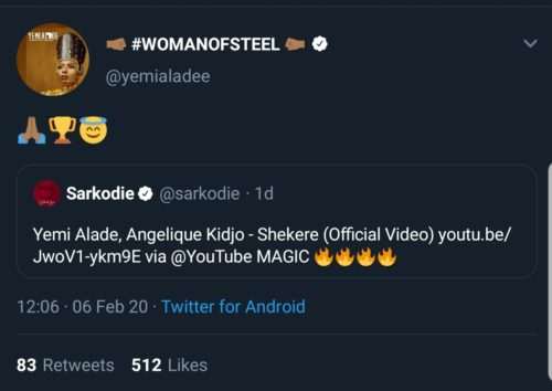 I’m Sorry Sarkodie Begs For Yemi Alade’s Forgiveness (2)