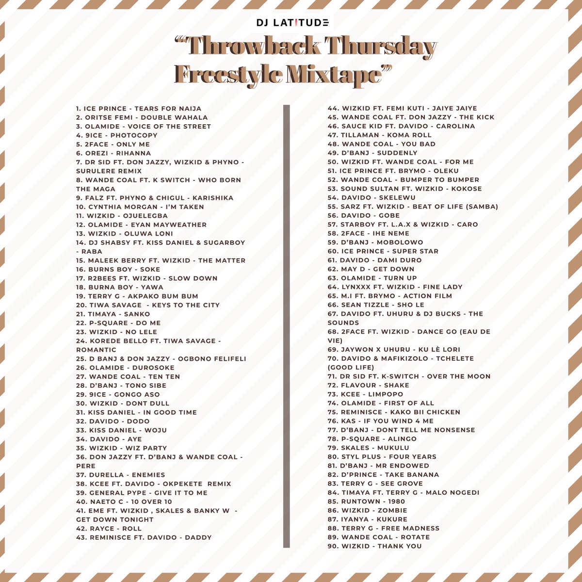 Dj Latitude Throwback Thursday Freestyle (mixtape) Back