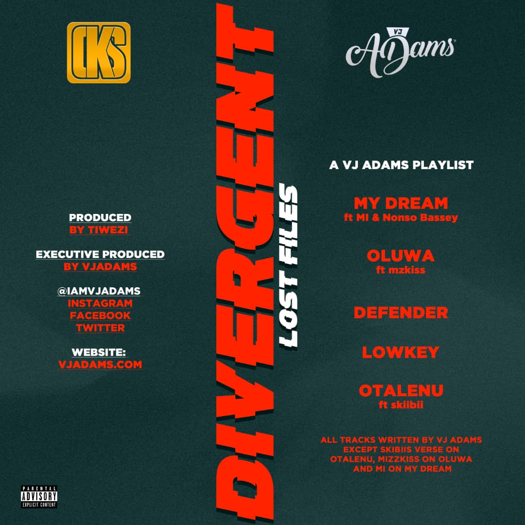 Vj Adams Lost Files (back)