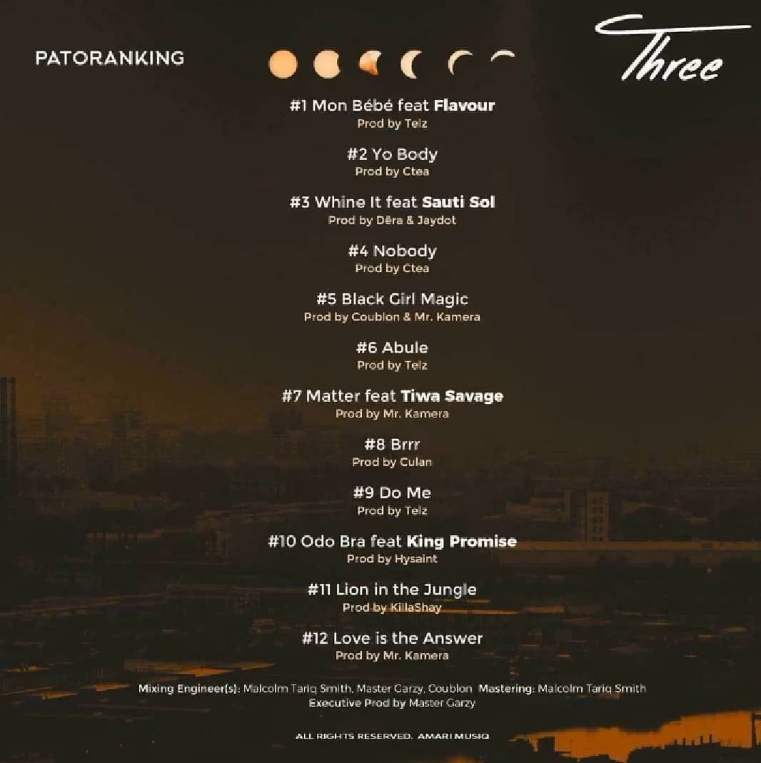 Patoranking Three (tracklist)