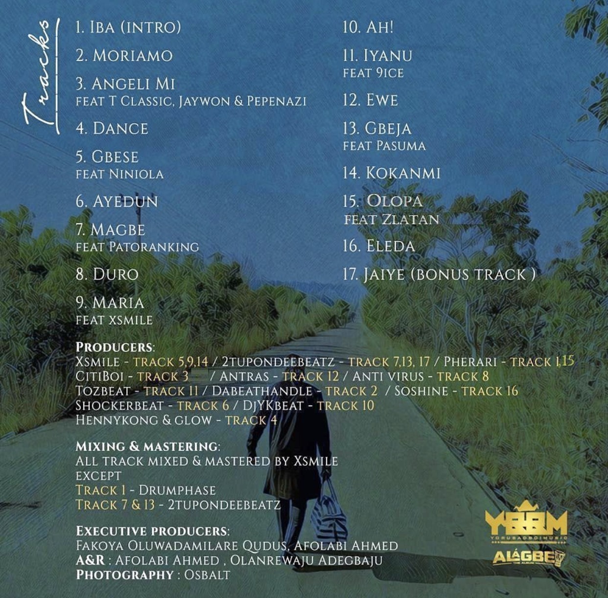 Qdot Alagbe Tracklist