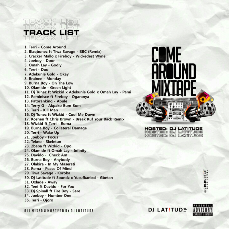Dj Latitude Come Around Tracklist