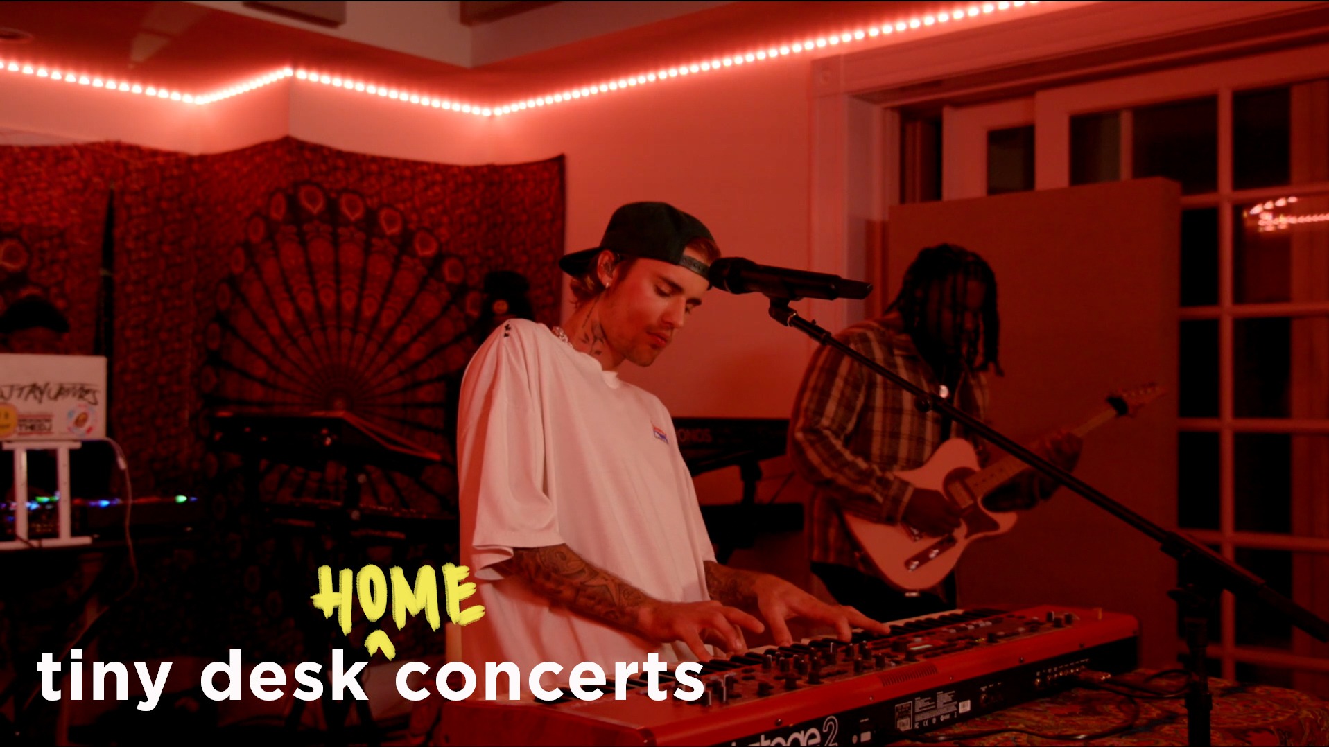Justin Bieber Performs At Home For The Tiny Desk Concert