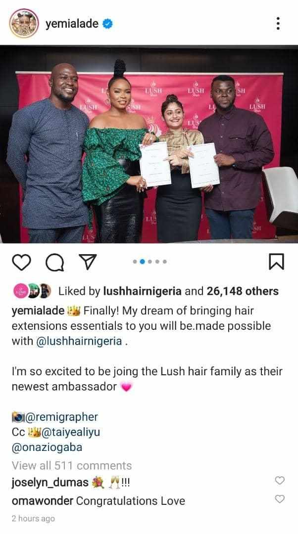 Yemi Alade Lush Hair