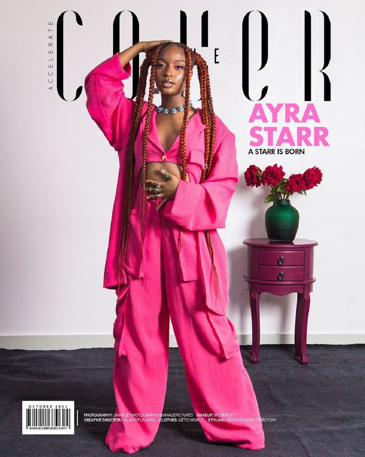 Ayra Starr Graces The Cover Of Accelerate Tv’s October Issue