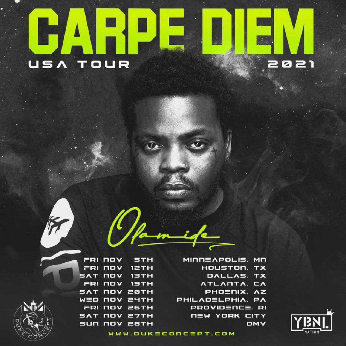 Olamide To Tour 9 Us Cities This November
